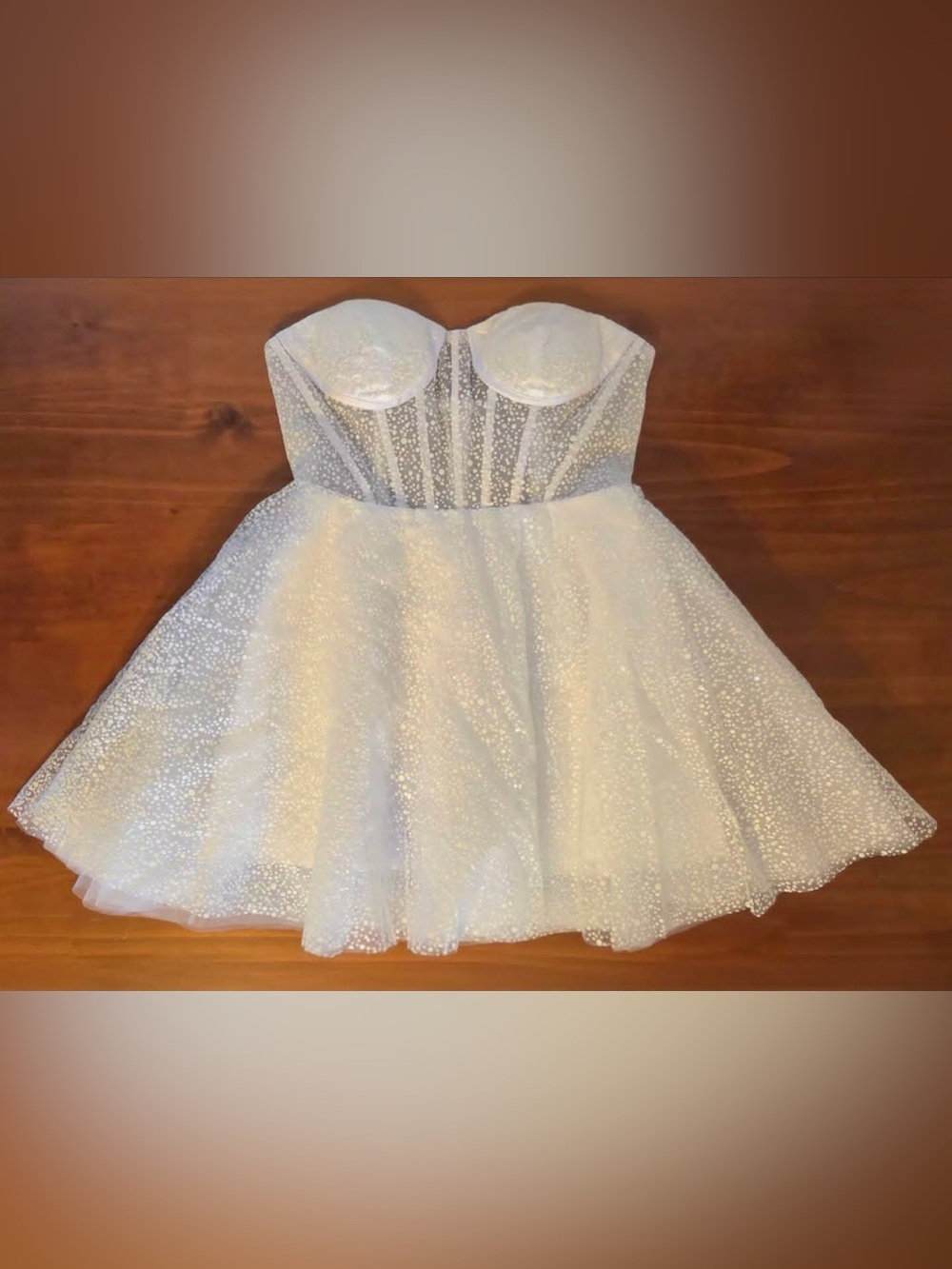Make Me Elegant White Strapless Mini Dress